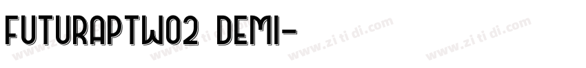 FuturaPTW02 Demi字体转换
